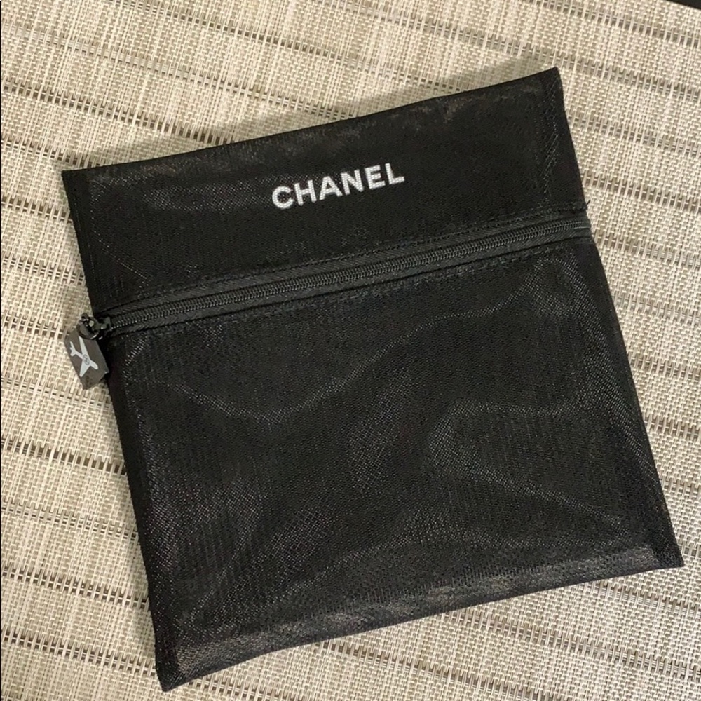 Chanel mesh travel bag